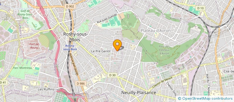 localisation de l'entreprise MONSIEUR RYAD GUERDI à ROSNY SOUS BOIS