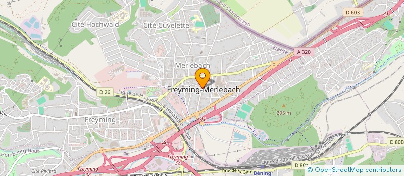 localisation de l'entreprise MONSIEUR RYAD MEYER  FREYMING-MERLEBACH