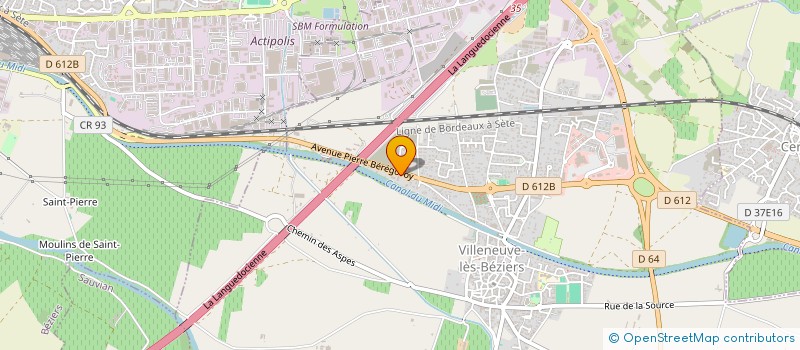 localisation de l'entreprise MONSIEUR RYADH BOUZZEZA à VILLENEUVE-LES-BEZIERS