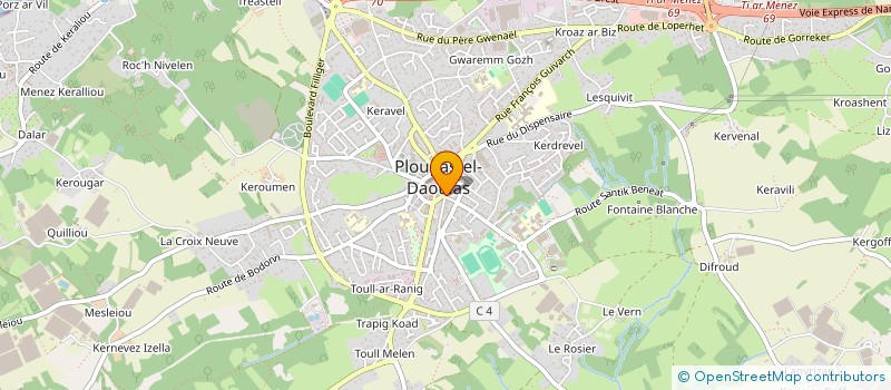 localisation de l'entreprise MONSIEUR RYAN BLIVET  PLOUGASTEL-DAOULAS