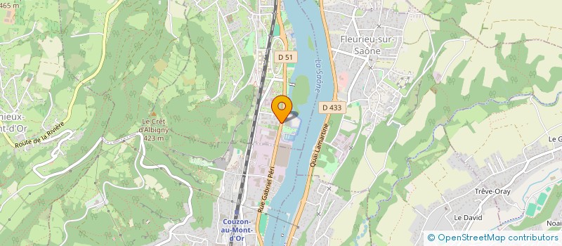 localisation de l'entreprise MONSIEUR RYAN BOUAMRANE  FLEURIEU-SUR-SAONE