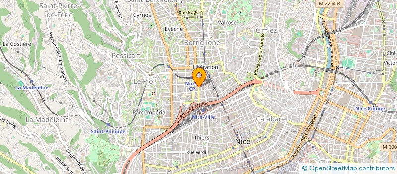 localisation de l'entreprise MONSIEUR RYAN BOUCHIBA  NICE