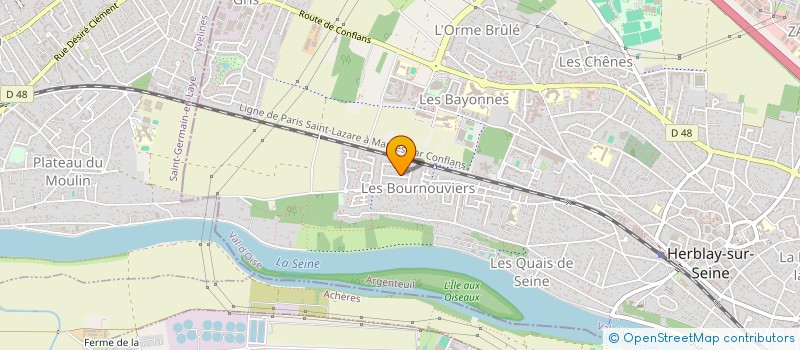 localisation de l'entreprise MONSIEUR RYAN BOUKHIBA  HERBLAY-SUR-SEINE