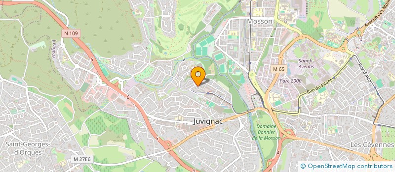 localisation de l'entreprise MONSIEUR RYAN BREDON  JUVIGNAC