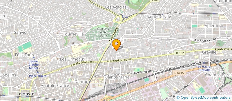 localisation de l'entreprise MONSIEUR RYAN DECOURS  LE HAVRE