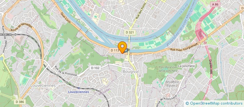 localisation de l'entreprise MONSIEUR RYAN DIALLO  BOUGIVAL