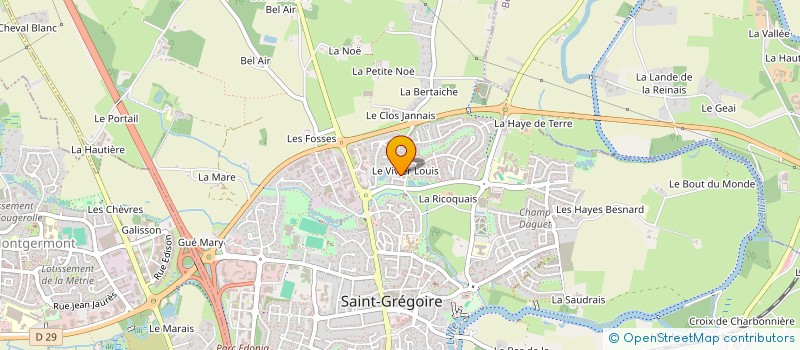 localisation de l'entreprise MONSIEUR RYAN GUILLOU  SAINT-GREGOIRE