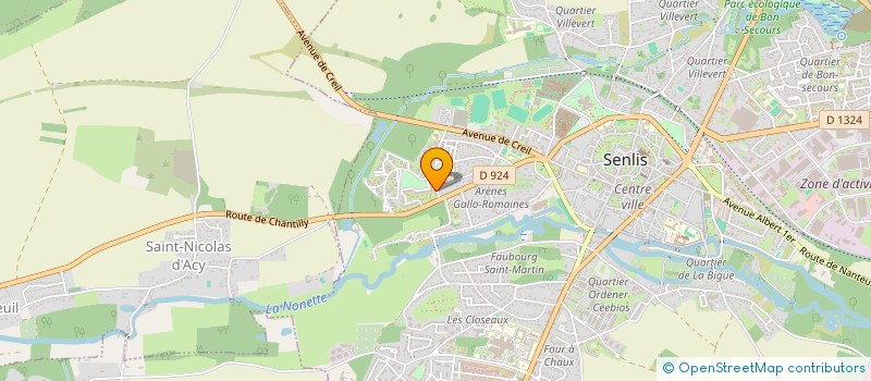 localisation de l'entreprise MONSIEUR RYAN JOSEPH  SENLIS