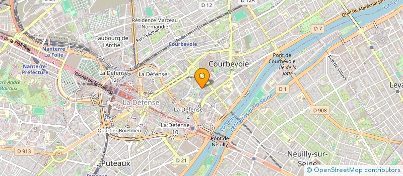 localisation de l'entreprise MONSIEUR RYAN KENNEDY  COURBEVOIE