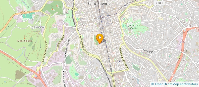 localisation de l'entreprise MONSIEUR RYAN KESSAI  SAINT-ETIENNE