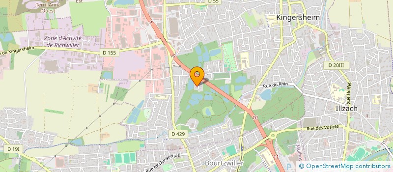 localisation de l'entreprise MONSIEUR RYAN KREUTZER  KINGERSHEIM