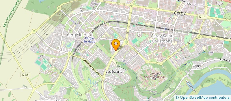 localisation de l'entreprise MONSIEUR RYAN LAURENT  CERGY