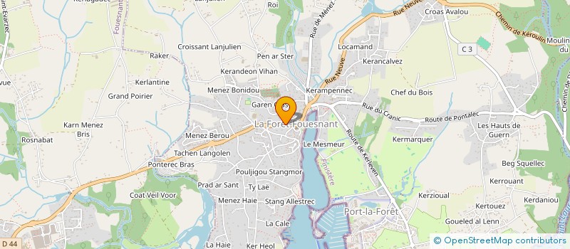 localisation de l'entreprise MONSIEUR RYAN LOUHICHI  LA FORET-FOUESNANT