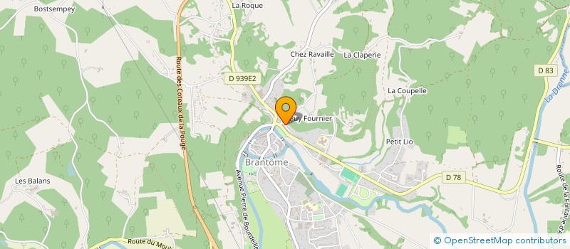 localisation de l'entreprise MONSIEUR RYAN MACDONALD à BRANTOME EN PERIGORD