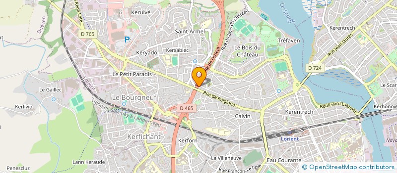 localisation de l'entreprise MONSIEUR RYAN MICHELET  LORIENT