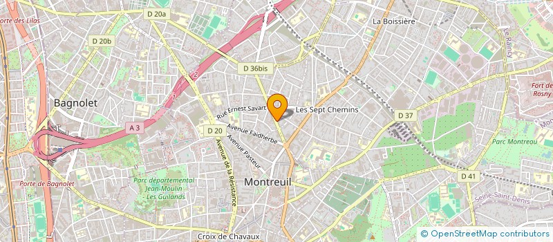 localisation de l'entreprise MONSIEUR RYAN PRESTOT  MONTREUIL