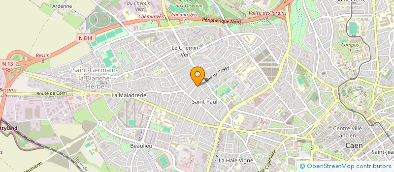 localisation de l'entreprise MONSIEUR RYAN REINHARD à CAEN