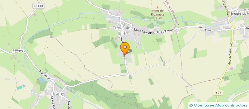 localisation de l'entreprise MONSIEUR RYAN WATELLE  ERNY-SAINT-JULIEN