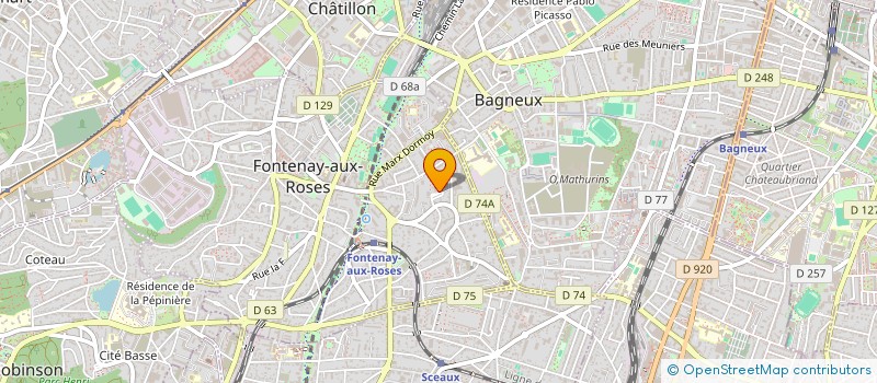 localisation de l'entreprise MONSIEUR RYHAN BOUGUERRA à FONTENAY-AUX-ROSES