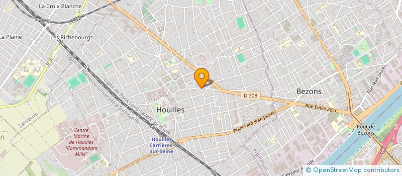 localisation de l'entreprise MONSIEUR RYMA BENYAKOUB  HOUILLES