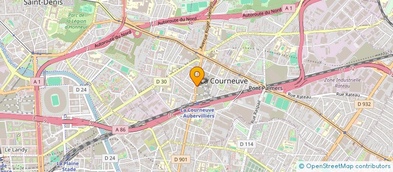 localisation de l'entreprise MONSIEUR RYO HIKOSAKA à LA COURNEUVE