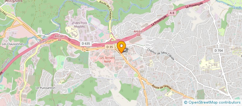 localisation de l'entreprise MONSIEUR SA D BELARBI  ANTIBES