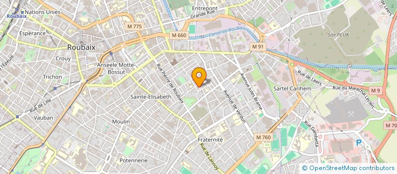 localisation de l'entreprise MONSIEUR SAAD BOUBAKER  ROUBAIX