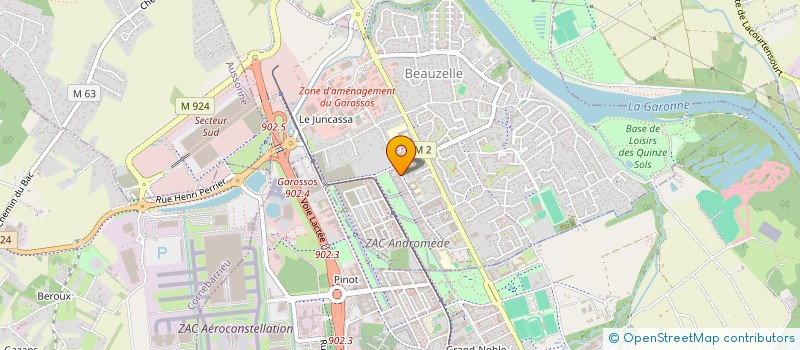 localisation de l'entreprise MONSIEUR SAAD BOURZAIM  BEAUZELLE