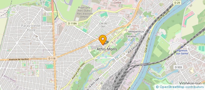 localisation de l'entreprise MONSIEUR SAAD BOUSEJJADA à ATHIS-MONS