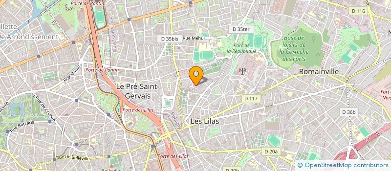 localisation de l'entreprise MONSIEUR SAAD HADJI  PANTIN