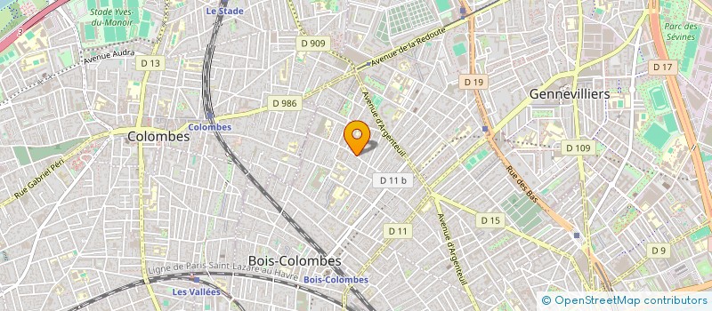 localisation de l'entreprise MONSIEUR SAAD MOUSTARZIQ à BOIS COLOMBES