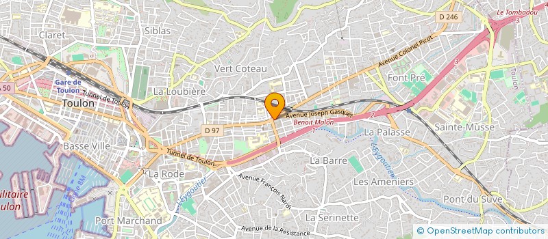 localisation de l'entreprise MONSIEUR SAAD OUELBANI à TOULON