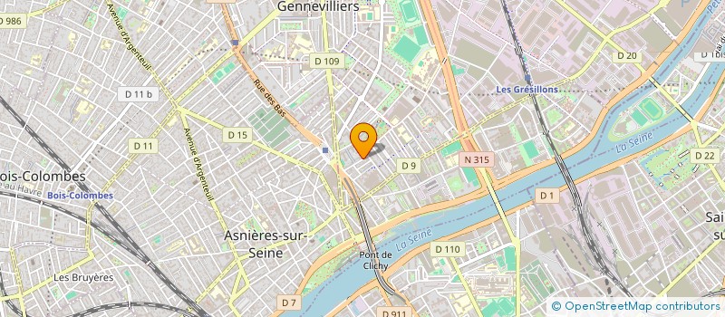 localisation de l'entreprise MONSIEUR SAAD SAOUALIF  GENNEVILLIERS