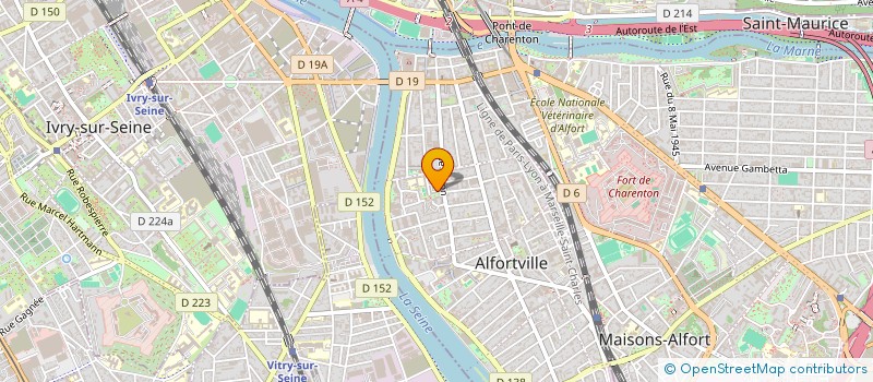 localisation de l'entreprise MONSIEUR SABAILLE PEV à ALFORTVILLE