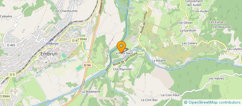 localisation de l'entreprise MONSIEUR SABAN CETIN  EMBRUN