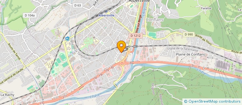 localisation de l'entreprise MONSIEUR SABAN DEDEOGLU à ALBERTVILLE