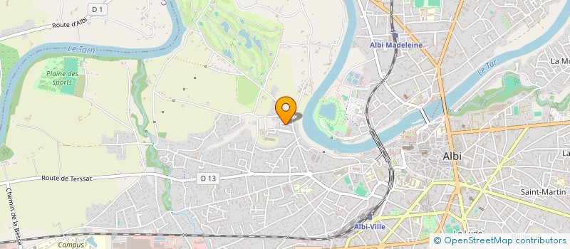 localisation de l'entreprise MONSIEUR SABAR BECHELAGHEM  ALBI