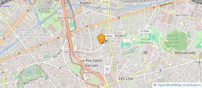 localisation de l'entreprise MONSIEUR SABAR BEN MESSAOUD à LE PRE-SAINT-GERVAIS