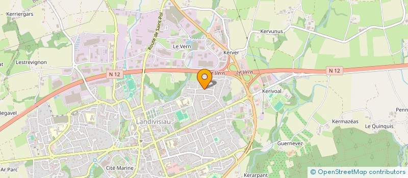 localisation de l'entreprise MONSIEUR SABASTIEN BREUT  LANDIVISIAU