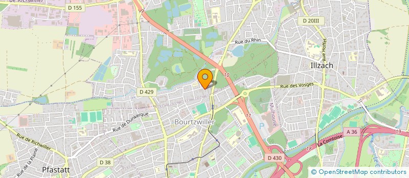 localisation de l'entreprise MONSIEUR SABAWOON NAZARI  KINGERSHEIM