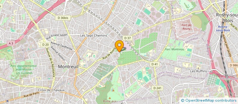 localisation de l'entreprise MONSIEUR SABBIR AHMED  MONTREUIL