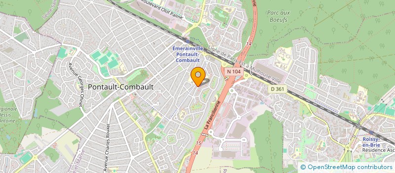 localisation de l'entreprise MONSIEUR SABER MASLAH à PONTAULT-COMBAULT