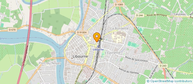 localisation de l'entreprise MONSIEUR SABERALLAH SAFI  LIBOURNE