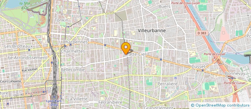 localisation de l'entreprise MONSIEUR SABETAILLE PERESSE  VILLEURBANNE