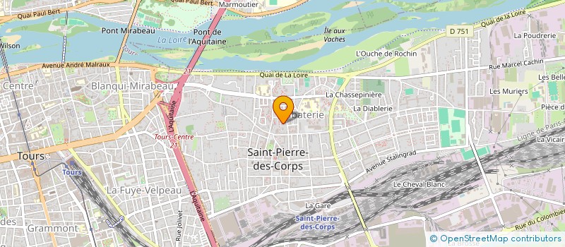 localisation de l'entreprise MONSIEUR SABEUR BEN HAMDA  SAINT-PIERRE-DES-CORPS