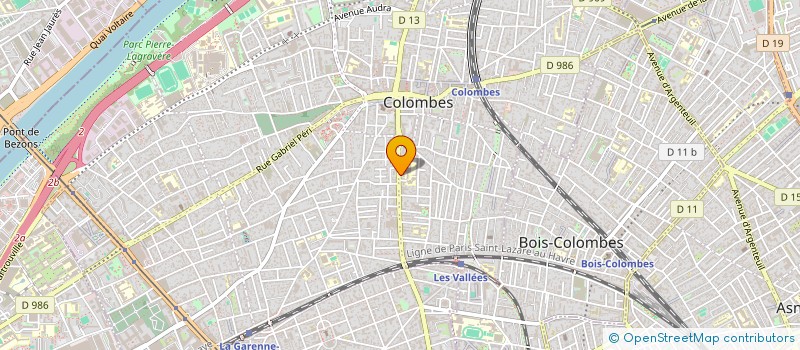 localisation de l'entreprise MONSIEUR SABEUR LAHIDHEB à COLOMBES