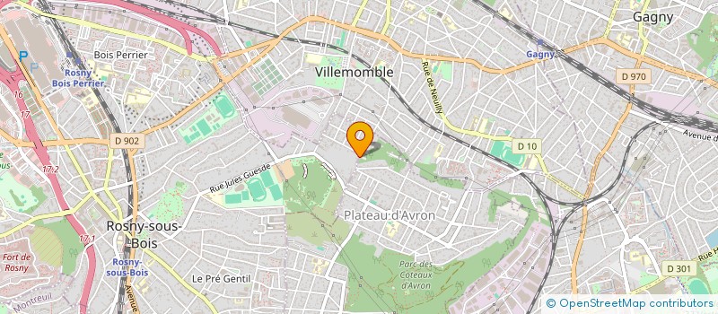localisation de l'entreprise MONSIEUR SABEUR MORHAGUE à ROSNY-SOUS-BOIS