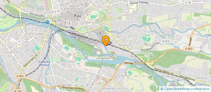 localisation de l'entreprise MONSIEUR SABIN OULIE  BIZANOS