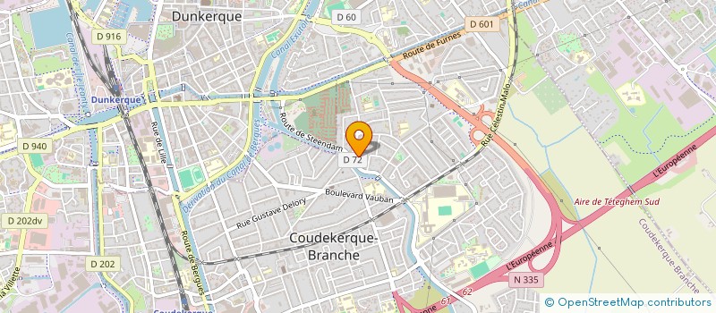 localisation de l'entreprise MONSIEUR SABINE RYCKEWAERT  COUDEKERQUE-BRANCHE