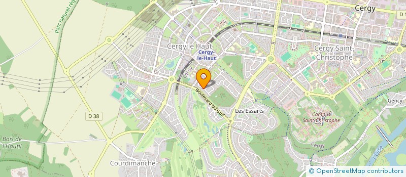 localisation de l'entreprise MONSIEUR SABIR BERKANE  CERGY